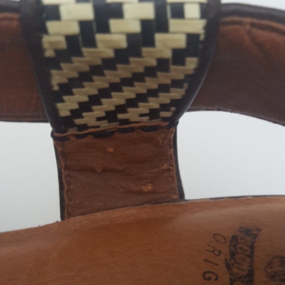 Lucky Brand Koko leather wedge sandals 6.5M - Picture 9 of 11